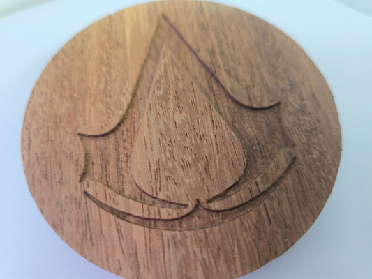Wooden Assassin's Creed Wireless Phone Charger - 20 Watts fast Charger
